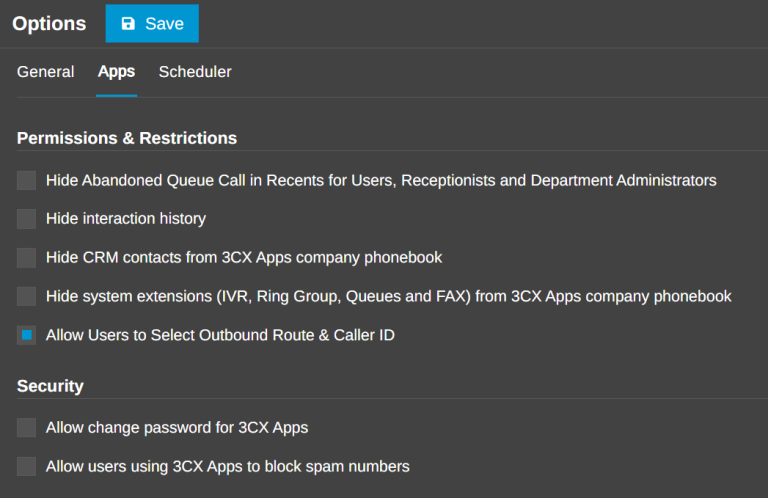 Allow Users to Select Outbound Caller ID Allow Users to Select Outbound Caller ID