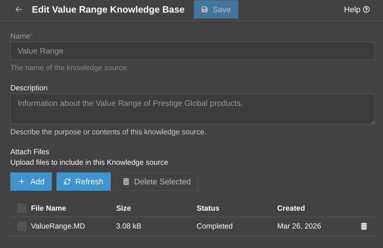 Edit Knowledge Source
