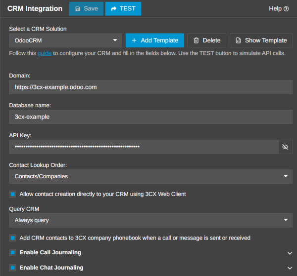 Odoo CRM Integration Odoo CRM Integration