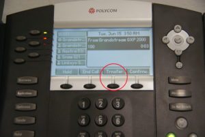 Слепой и сопровождаемый перевод с помощью Polycom