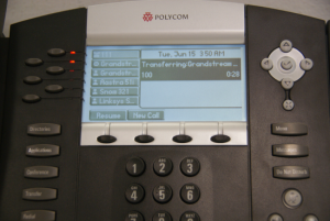 Перевод вызова с помощью IP-телефона Polycom