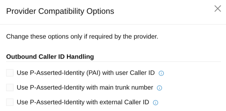 Provider Compatibility