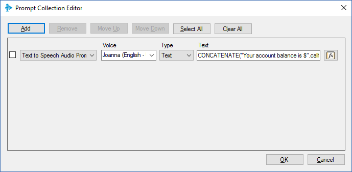 Среда Call Flow Designer 3CX включает поддержку синтеза речи