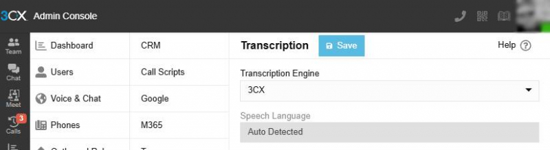 3CX AI – доступное и качественное транскрибирование разговоров в V20 Update 4 Alpha