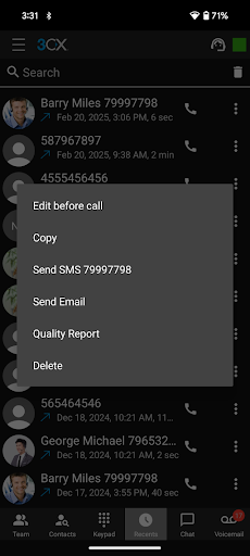 3CX Android Beta: поддержка BLF и изменение номера перед набором