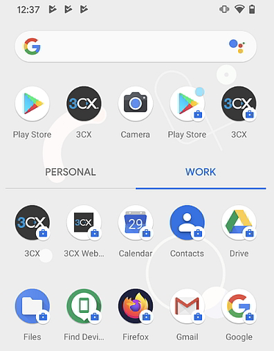 3CX для Android через G Suite для нового сотрудника