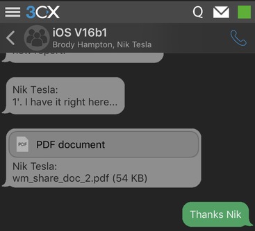 Новое приложение 3CX для iOS с улучшенным чатом