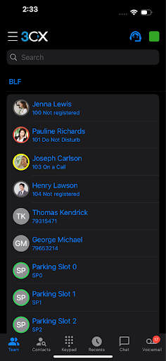3CX iOS Beta: Поддержка BLF 3CX iOS Beta: Поддержка BLF