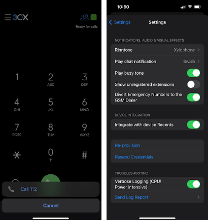 Релиз 3CX для iOS - быстрые ответы и переключение экстренных вызовов на GSM телефон