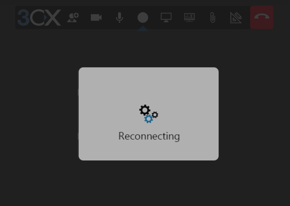 Автоматическое переподключение к веб-конференции 3CX WebMeeting