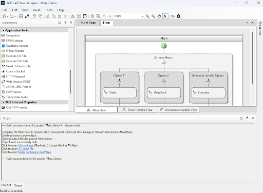 Call Flow Designer V20 для 3CX Улучшение генерации билда приложения Call Flow Designer V20 для 3CX Улучшение генерации билда приложения