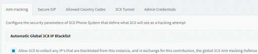 Новые функции безопасности в 3CX v16