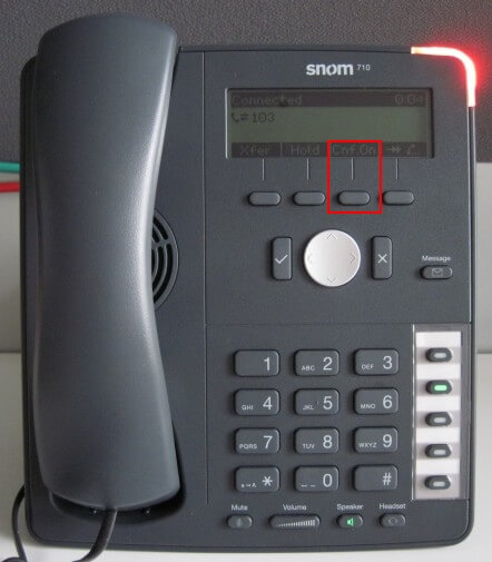 Конференц-звонок с помощью Snom 710/715 Конференц-звонок с помощью Snom 710/715