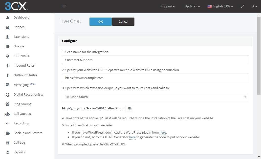 Новейший релиз Update 7 Beta с чатом Live Chat