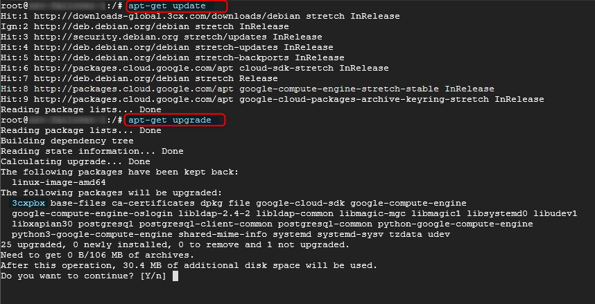 Обновление на 3CX v15.5 Update 6 - Linux