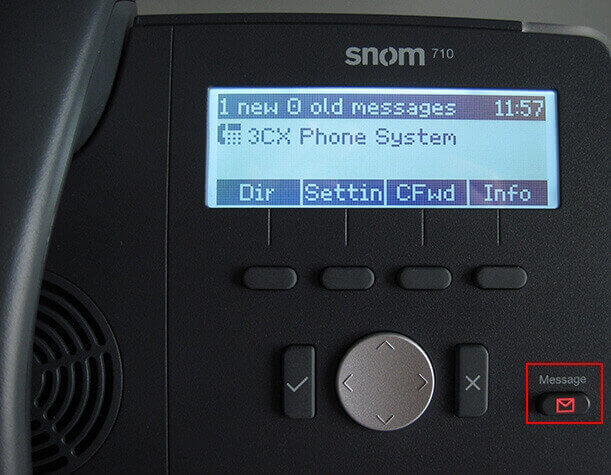 Голосовая почта Snom 715/720 Голосовая почта Snom 715/720