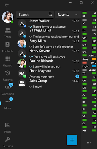 Представляем новый софтфон 3CX для Windows – Встроенный чат Представляем новый софтфон 3CX для Windows - Встроенный чат