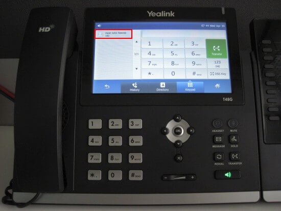 Перевод вызовов с помощью Yealink T48/T46 Перевод вызовов с помощью Yealink T48/T46