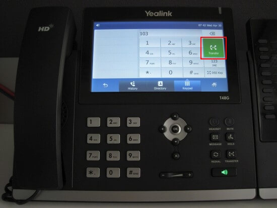 Перевод вызовов с помощью Yealink T48/T46 Перевод вызовов с помощью Yealink T48/T46