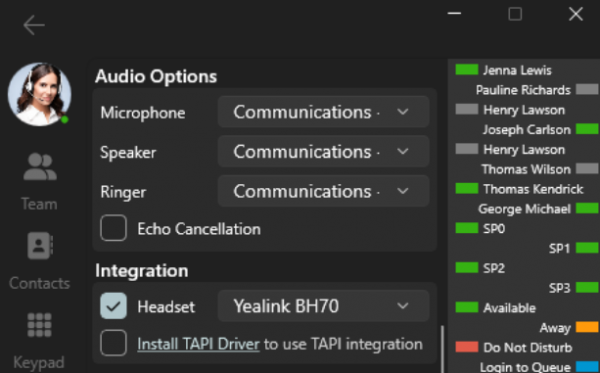 3CX Windows Softphone BETA добавляет поддержку гарнитур Yealink Управляйте вызовами - отвечайте, сбрасывайте, переключайте - прямо с гарнитуры Yealink!